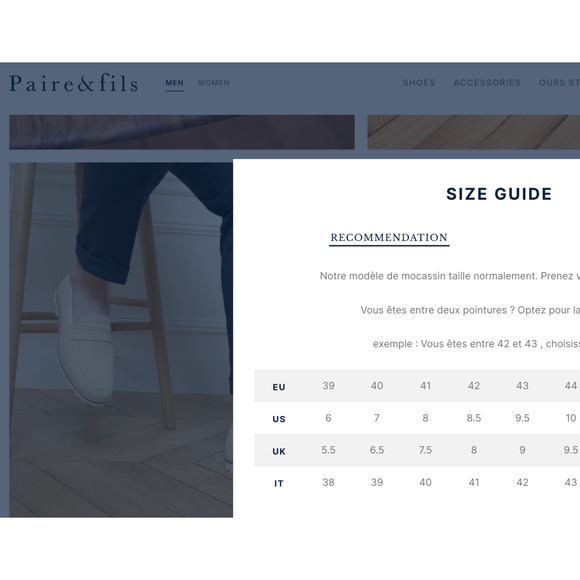 Paire & Fils Loafers Mens EU39 US6 Champagne Beige Suede L'Embellie Casual Work - Picture 12 of 14